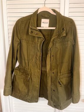 Madewell Military-Style Olive Utility Jacket